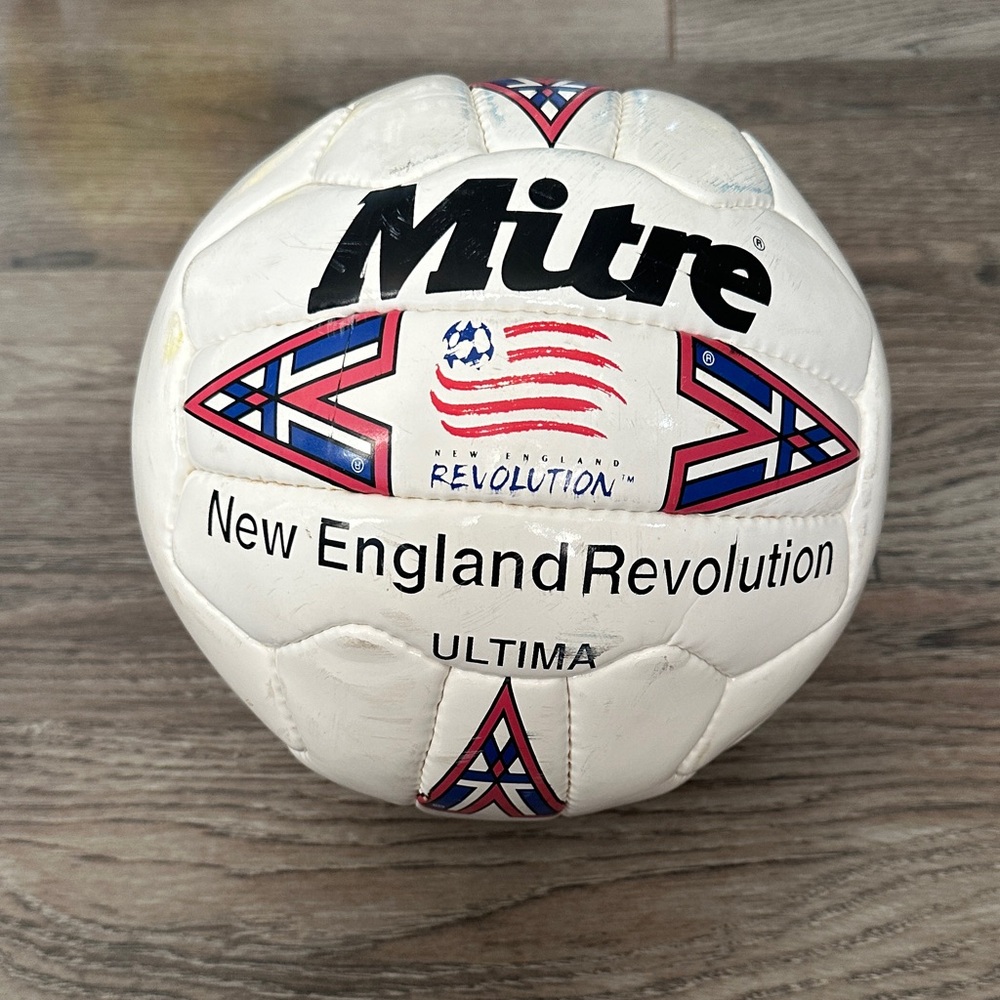 Mitre New England Revolution White Soccer Ball